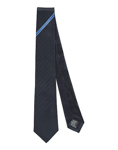 DUNHILL Ties and bow ties Charcoal 100% Mulberry silk