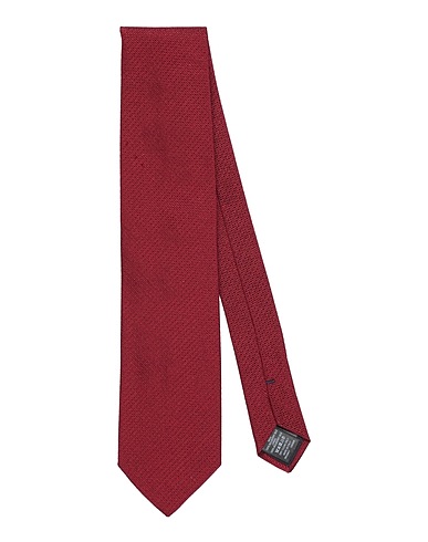 DUNHILL Ties and bow ties Burgundy 100% Mulberry silk