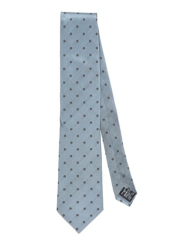 DUNHILL Ties and bow ties Light blue 100% Mulberry silk