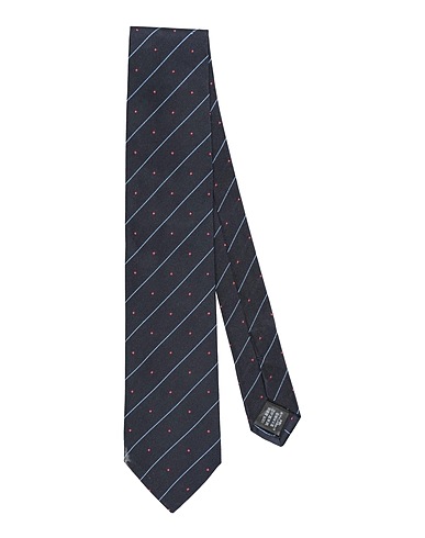 DUNHILL Cravatte e papillon Blu notte 100% Seta di gelso