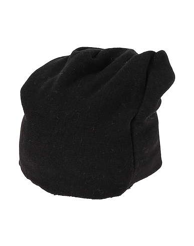 CAFFÉ D'ORZO Hat Black 48% Cotton, 48% Acrylic, 4% Elastane
