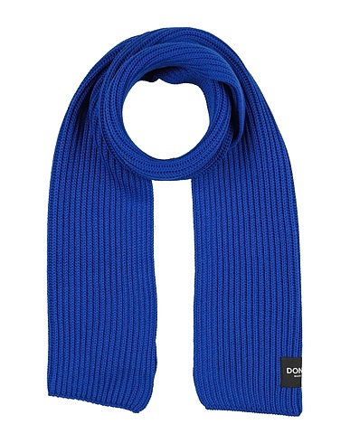 DONDUP Scarves and foulards Bright blue 50% Wool, 50% Acrylic