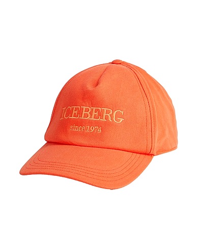 ICEBERG Hat Orange 100% Cotton, Polyester