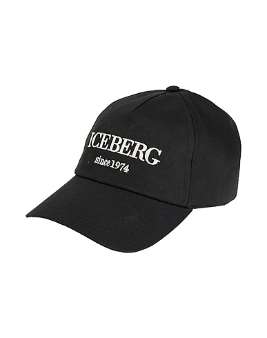 ICEBERG Cappello Nero 100% Cotone, Poliestere