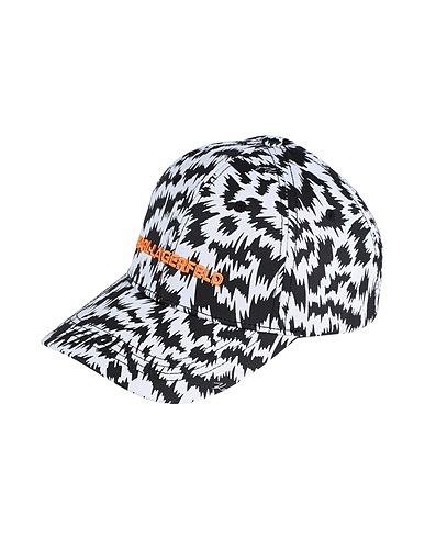 KARL LAGERFELD Hat K/ZEBRA CAP
 White 50% Recycled cotton, 50% Cotton