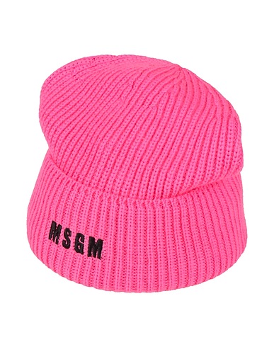 MSGM Hat Fuchsia 50% Merino Wool, 50% Acrylic