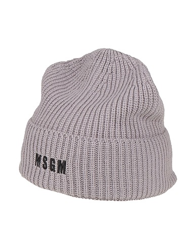 MSGM Hat Grey 50% Merino Wool, 50% Acrylic