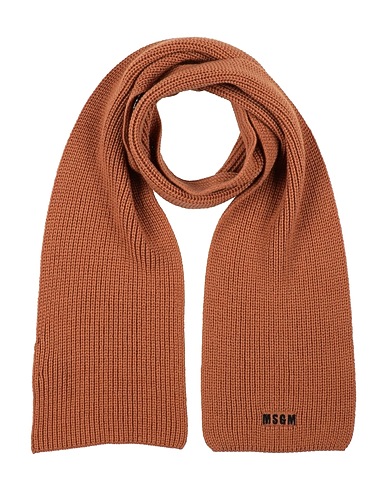 MSGM Scarves and foulards Camel 50% Virgin Wool, 50% Acrylic