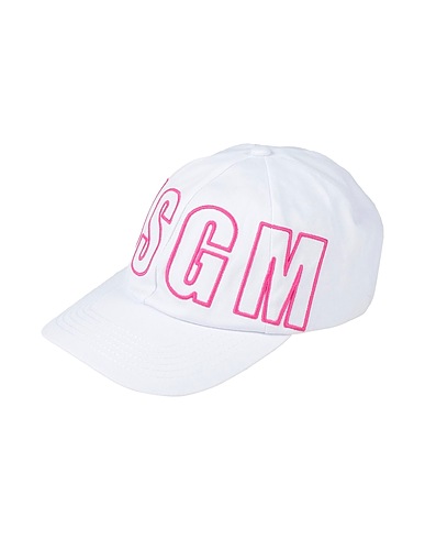 MSGM Hat White 100% Cotton