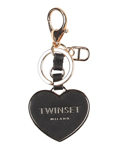 TWINSET Schlüsselanhänger Schwarz 100% Polyurethan, Zink, Eisen