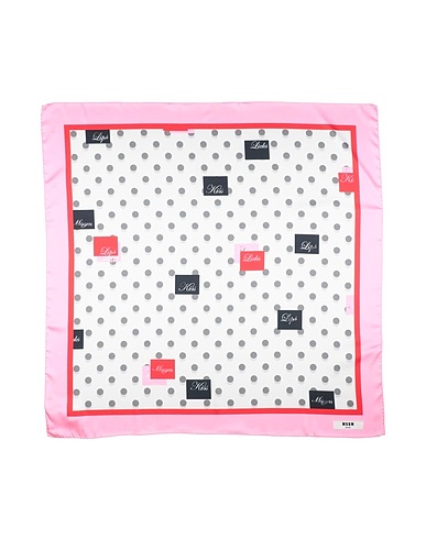 MSGM Scarves and foulards White 100% Polyester