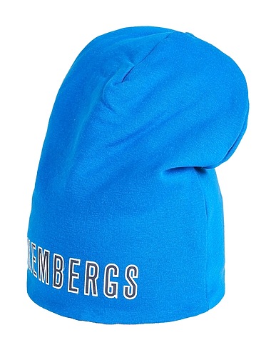 BIKKEMBERGS Hat Azure 95% Cotton, 5% Elastane