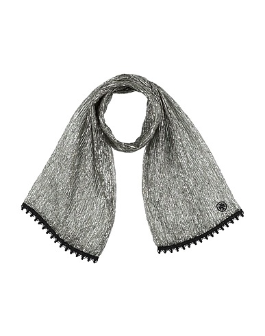 TORY BURCH Scarves and foulards Silver 60% Polyamide, 40% Metallic fiber