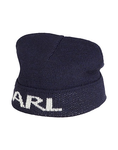 KARL LAGERFELD Hat Navy blue 74% Polyacrylic, 12% Wool, 9% Viscose, 5% Alpaca wool
