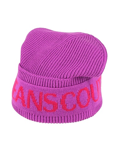 VERSACE JEANS COUTURE Cappello Viola 50% Acrilico, 50% Lana