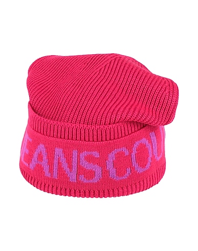 VERSACE JEANS COUTURE Hat Fuchsia 50% Acrylic, 50% Wool