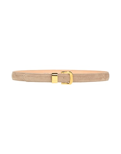 AGNONA Regular belt Beige Leather