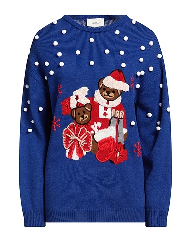 VICOLO Свитер Синий 70% Акрил, 30% Шерсть