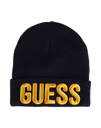 GUESS Hat Midnight blue 52% Viscose, 48% Acrylic