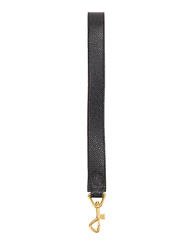 THOM BROWNE Key ring Black Leather