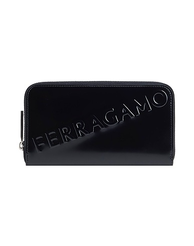 FERRAGAMO Wallet Black Calfskin