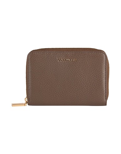 COCCINELLE Wallet Khaki Leather