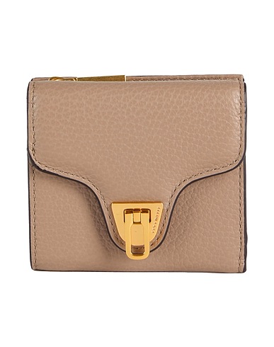 COCCINELLE Wallet Khaki Leather