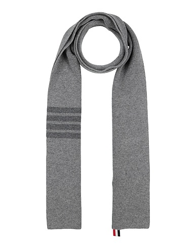 THOM BROWNE Scarves and foulards Grey 100% Cashmere