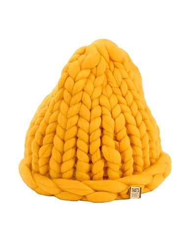THAT'S ꓯHAT! Cappello Senape 100% Lana