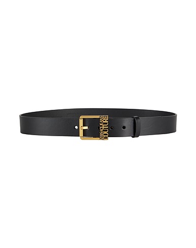 VERSACE JEANS COUTURE Leather belt Black Leather