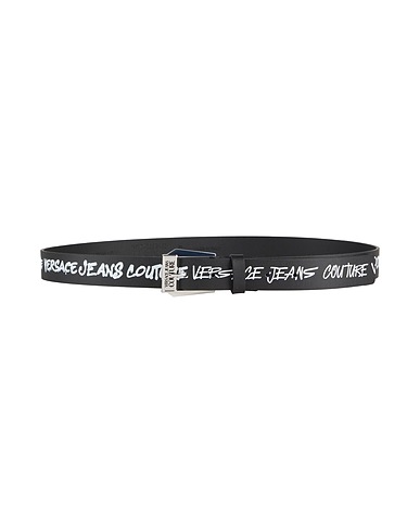 VERSACE JEANS COUTURE Leather belt Black Calfskin
