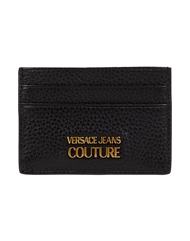 VERSACE JEANS COUTURE Small Leather Goods Black Calfskin