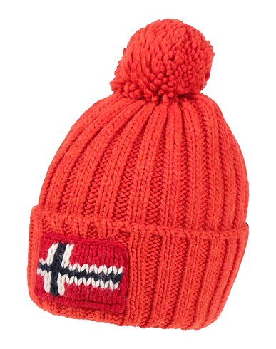NAPAPIJRI Cappello Rosso pomodoro 75% Acrilico, 10% Lana, 10% Poliammide, 5% Viscosa