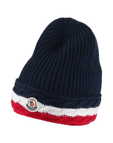 MONCLER Hat Navy 100% Virgin Wool