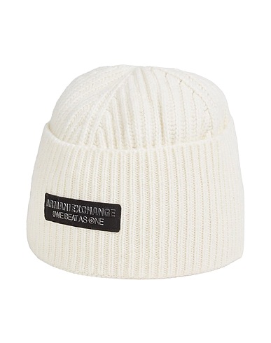 ARMANI EXCHANGE Hat Cream 80% Wool, 20% Polyamide