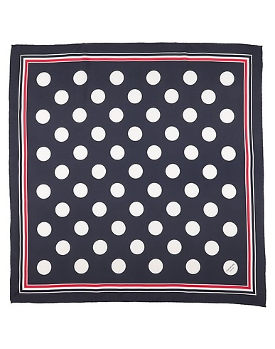 THOM BROWNE Scarves and foulards Midnight blue 100% Silk