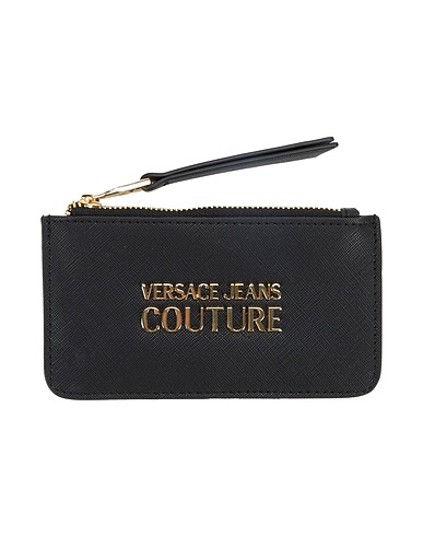 VERSACE JEANS COUTURE Small Leather Goods Black Polyester, Polyurethane resin