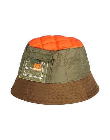 DOLCE&GABBANA Hat Military green 100% Polyamide, Cotton, Polyester, Elastane