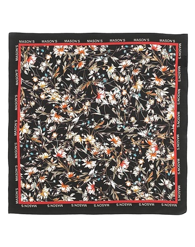 MASON'S Scarves and foulards Black 100% Silk
