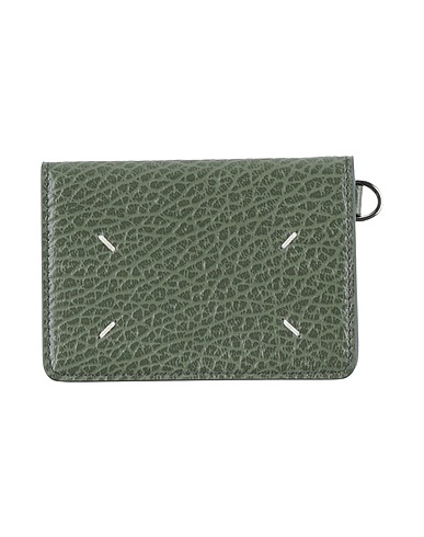 MAISON MARGIELA PICCOLA PELLETTERIA Verde militare Pelle