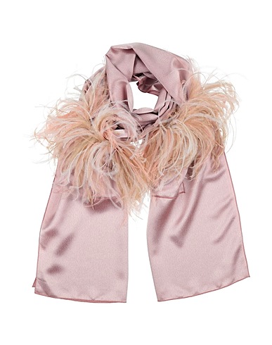 STEPHAN JANSON Scarves and foulards Antique rose 100% Polyester, Feathers