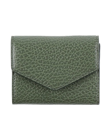 MAISON MARGIELA Portafoglio Verde militare 100% Pelle di bovino