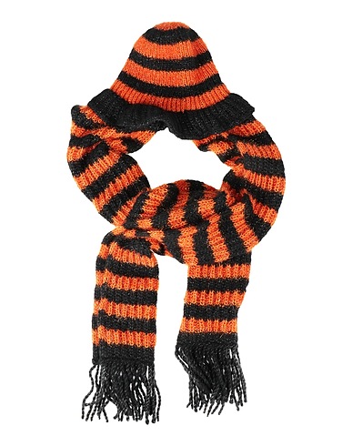 CHOPOVA LOWENA Hat Orange 75% Acrylic, 25% Lurex®, Mohair wool, Wool