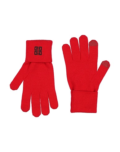 GIVENCHY Gloves Red 100% Wool