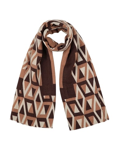 MARC ELLIS Scarves and foulards Brown 100% Polyester