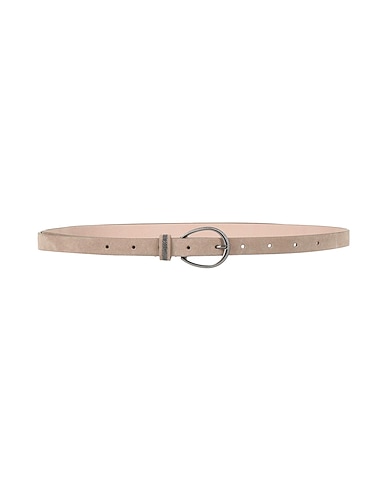 BRUNELLO CUCINELLI Thin belt Light brown Leather, Brass