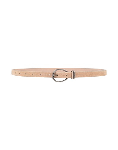 BRUNELLO CUCINELLI Thin belt Leather, Brass