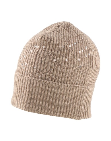 BRUNELLO CUCINELLI Hat Beige 100% Cashmere