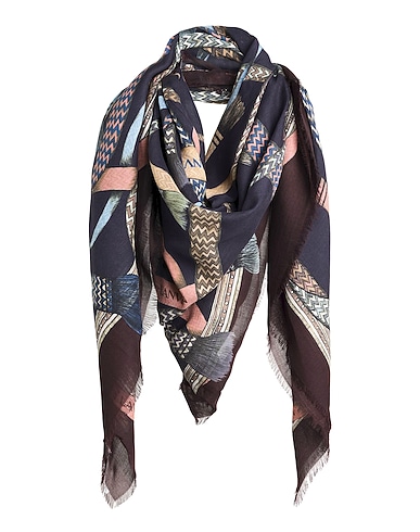 LANVIN Scarves and foulards Dark brown 90% Modal, 10% Cashmere