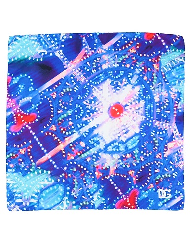 DOLCE&GABBANA Scarves and foulards Bright blue 100% Silk